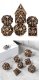 Hollow Dice Set (7) Dragon Brass