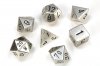 Metal Polyhedral Silver 7-Die Set