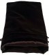 6in x 8in LARGE Black Velvet Dice Bag with Black Satin Lining