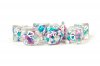 Pearl Resin 16mm Poly Dice Set: Gradient Purple/Teal/White Numbe