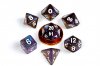 10mm Mini Stardust Acrylic Poly Dice Set: Galaxy