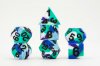 16mm Pride Sharp Edge Silicone Rubber Poly Dice Set Gay Men