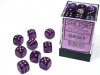Borealis® 12mm d6 Royal Purple/gold Luminary™ Dice Block™ (