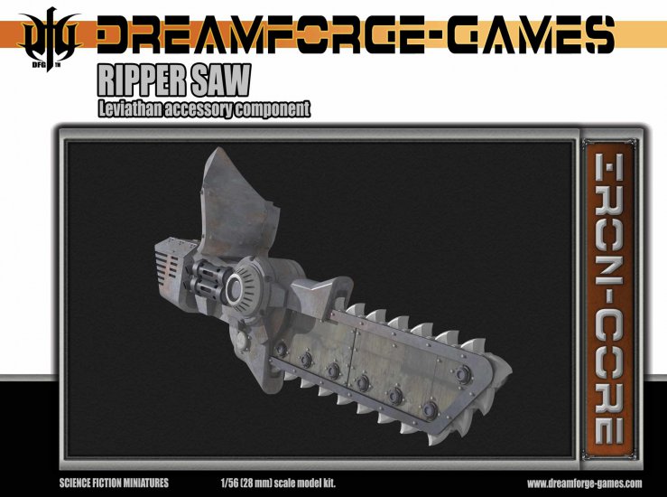 Ripper Saw Leviathan Weapon - 28mm Leviathan Accessory Weapon - zum Schließ en ins Bild klicken
