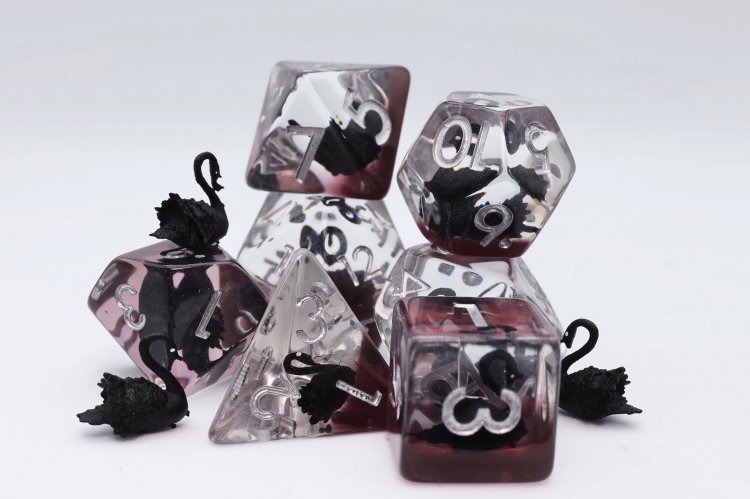 Black Swan RPG Dice Set (7) - zum Schließ en ins Bild klicken