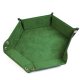 Leatherette & Velvet Dice Tray Grass Green Hex