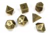 Metal Polyhedral Old Brass 7-Die Set