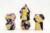 16mm Pride Sharp Edge Silicone Rubber Poly Dice Set Nonbinary