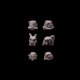 28mm Post-apoc helmets (6 pcs)