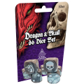 Dragon & Skull Dice Pack Silver