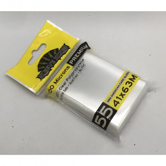 Sleeve Kings Mini USA Card Sleeves (41x63mm) 55 Pack 90 Microns - zum Schließ en ins Bild klicken
