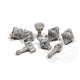 PolyHero Cleric 8 Dice Set Spirited Steel