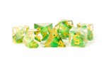 Handcrafted Sharp Edge Resin Dice Set Frog Dice
