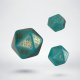 RuneQuest Turquoise & gold Expansion Dice (3)