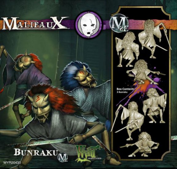 Malifaux The Neverborn Bunraku 4 Pack - zum Schließ en ins Bild klicken