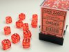 Translucent 12mm d6 Orange/white Dice Block™ (36 dice)