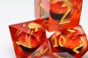 Sharp Edge Moving Eye RPG Dice Set (7) Amber Cyclops Reprint