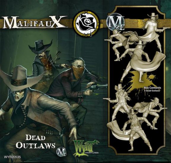 Malifaux The Outcasts Dead Outlaws 3 Pack - zum Schließ en ins Bild klicken