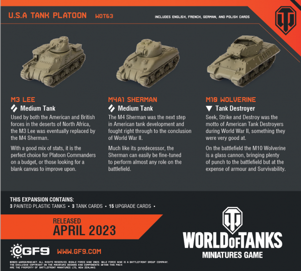 World of Tanks American Tank Platoon - zum Schließ en ins Bild klicken