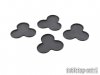 Movement Tray - Flat Bases - 25mm 3s Cloud - Black (4)