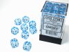 Borealis® 12mm d6 Icicle™/light blue Luminary™ Dice Block