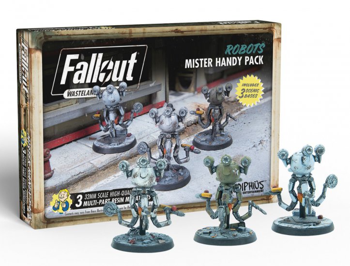 Fallout Wasteland Warfare Robots Mr. Handy Pack - zum Schließ en ins Bild klicken
