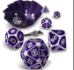 Metal Dice Set Purple