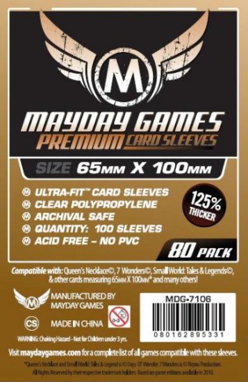 Premium Magnum UltraFit Copper Sleeves 65x100mm 80 Sleeves for 7 - zum Schließ en ins Bild klicken