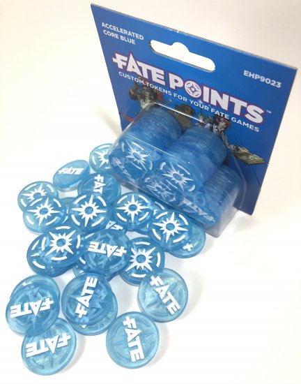 Fate Core RPG: Fate Points - Accelerated Core Blue (30) - zum Schließ en ins Bild klicken
