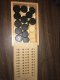 Storage Box With 2 Pegs + Scoring Track for Crokinole + 28 discs