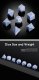 Gemstone Dice Set (7) Blue Lace Agate Synthetic