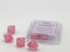 Ghostly Glow™ Pink/silver Set of Ten d10s