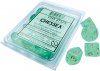 Borealis Light Green/gold Luminary Set of Ten d10s