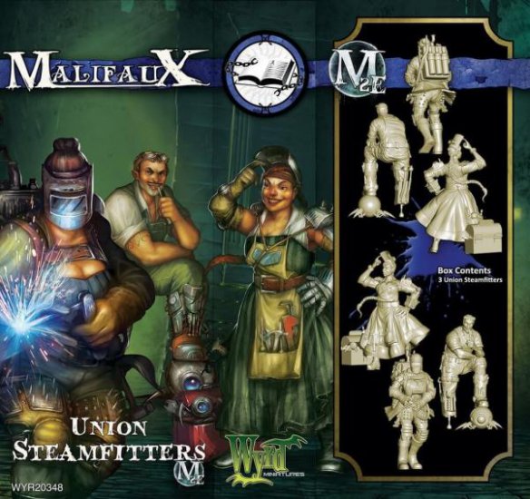 Malifaux The Arcanists Union Steamfitters - zum Schließ en ins Bild klicken