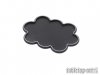 Movement Tray - Rounded Edge - 25mm 10s Cloud - Black-Silver