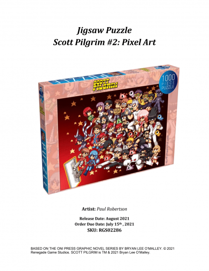 Scott Pilgrim Puzzle Pixel Art - zum Schließ en ins Bild klicken