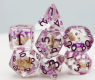 Purple Koi Fish RPG Dice Set (7)