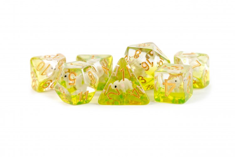 16mm Resin Poly Dice Set Elephant Dice - zum Schließ en ins Bild klicken