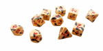 Ceramic Dice Assassins Ghost Extended Set