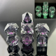 Sharp Edge Glow in the Dark Liquid Core Dice Set (7) Violet Glim