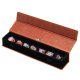 Magnetic Dice Vault Brown Leatherette