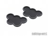 Movement Tray - Rounded Edge - 25mm 5s Cloud - Black-Silver (2)