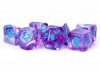 Unicorn Resin Polyhedral Dice Set Violet Infusion