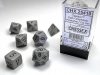 RPG Dice Set Dark Grey/Black Opaque Polyhedral 7-Die Set