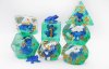 Dark Blue Frog RPG Dice Set (7)