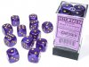 Borealis® 16mm d6 Royal Purple/gold Luminary™ Dice Block™ (