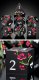 Metal & Enamel Dice Set (7) Sakura Black