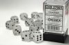 Dice Set Clear/Black Frosted 16mm d6 (12)