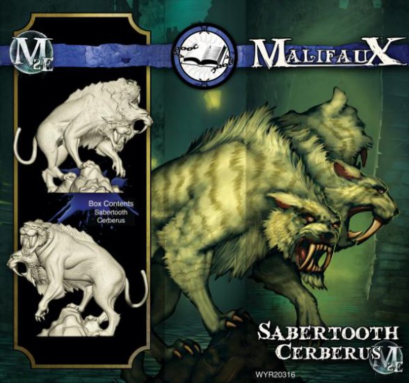 Malifaux: Sabertooth Cerberus - zum Schließ en ins Bild klicken
