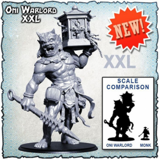 Shadows of Brimstone Deluxe Enemy Pack Oni Warlord XXL - zum Schließ en ins Bild klicken